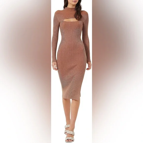 French Connection Women's Mathilda Knit Cut Out Dress, Medium French Connection Women's Mathilda Knit Cut Out Dress, Medium